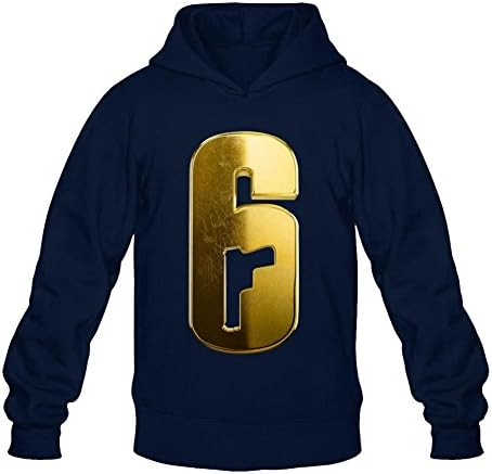 AMHnice Mens Tom Clancys Rainbow Six Siege Customized 100% Cotton Hoodies Royal BlueXXL