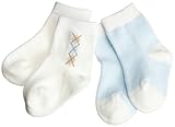 Little Me Bear Hugs Argyle Socks, Blue Multi