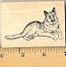 German Shepherd Portrait Rubber Stamp - Wood Mounted