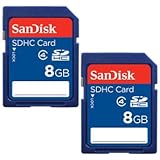 SanDisk 8GB Class 4 SDHC Flash Memory Card - 2 Pack SDSDB2L-008G-B35