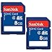 SanDisk 8GB Class 4 SDHC Flash Memory Card - 2 Pack SDSDB2L-008G-B35