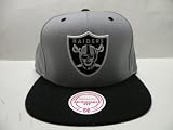 Mitchell and Ness NFL LA Raiders Logo 2 Tone Retro Snapback Cap