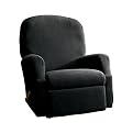Casual Home Stretch Ribbed Recliner Slipcover - Ebony