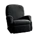 Casual Home Stretch Ribbed Recliner Slipcover - Ebony