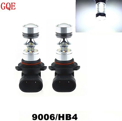 GQE 9006 HB4 100W 20SMD Led Lamp Bulb 6000K 9145 Cree Projector Fog Driving Turn Backup Reverse Fog Light HID 12V(White,Pack of 2)
