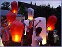 Flammea Himmelslaterne 6er Paket 2xrot 2xweiß 2xblau