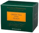 Review Taylors of Harrogate  / Taylors of Harrogate, Green Tea, Green Tea with Peach, 20-Count Wrapped Tea Bags (Pack of 6)