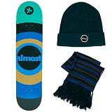 Almost Winter V3 7.5 R7 Skateboard Deck Package w/ Beanie and Scarf