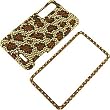 Rhinestones Protector Case for Motorola DROID 3 XT862, Leopard Print Full Diamond