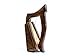 Dannan Irish Celtic Wooden Knee Harp - 5 string