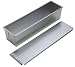 Focus Foodservice Commercial Bakeware 16 by 4-Inch Single Pullman 2-Pound Bread Pan