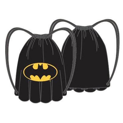  Batman Logo DC Comics Superhero Backsack Tote With Cape