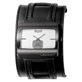 Vestal Men's SN030 Saint Black Case Black Leather Watch