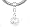 Birthstone Spacer Bead Charm (April Dangle Diamond)