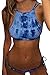 SEXYARN Women's Push up High Neck Halter Bikini Sets Swimsuit Midnight Top