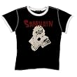 Samhain - Death Card Ladies Ringer T-Shirt
