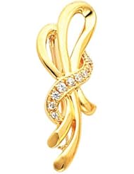18K Yellow Gold Diamond Brooch - 0.27 Ct. -- LIFETIME WARRANTY