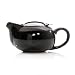 HuesNBrews Infuser 24 Ounce Black Teapot, 1 Pack