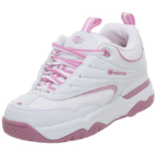 Heelys Adult Glitzy Skate Shoe,White/Pink,7 M
