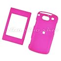 AT&T UTStarcom Quickfire PCD Rubberized Snap On Protector Hard Case Rubber Feel Leather Paint Cover Hot Pink