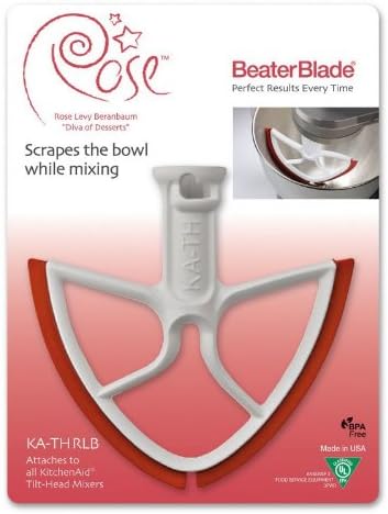 NewMetro Design KA-THRLB Levy Beranbaum Beater Blade for KitchenAid Tilt-Head Mixer - Rose