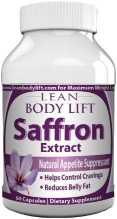 Saffron Extract Appetite Suppressant - 100% Pure Top Quality Made in the USA - Premium Natural Ingredients For Weight Loss This Supplement Curbs Your Appetite And Is Comparable to Satiereal - 60 Capsules - 88mg - 30 Day Supply - Money Back Guarantee