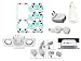Cuffu  Blue Heart  IPod Nano 4 / 4G (4th Generation) Smart Case Cover Makes Top of the Fashion + White Portable IPod Speaker + Home Charger Adaptor + Car Charger Adaptor + Retractable USB Cable (5 in 1) With Only One LOWEST Shipping Rate $2.98 - Goes With Everyday Style and Apparel