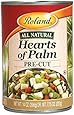 Roland Pre-Cut Hearts of Palm, 14-Ounce Cans (Pack of 6)
