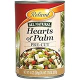 Roland Pre-Cut Hearts of Palm, 14-Ounce Cans (Pack of 6)
