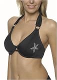 Freya Swim Black Russian underwire halter bikini top