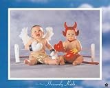 41kbOh0gFAL. SL160  Heavenly Kids Good Wins HIGH QUALITY CANVAS Print With Light Added BRUSHSTROKES Tom Arma 10x8