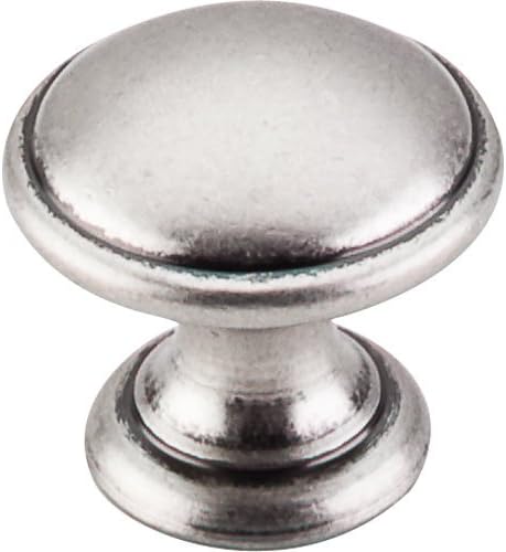 Top Knobs M1226 Dakota Collection 1-1/4 Inch Rounded Pewter Antique Mushroom Cab,
