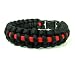Thin Red Line Paracord Survival Bracelet, 8 inches, by Perpetual Revolution