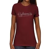 NCAA Saint Joseph's Hawks Ladies Swept Away Slim Fit T-Shirt - Scarlet