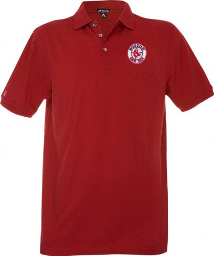 Boston Red Sox Red Classic Pique Stainguard Polo Shirt