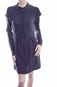 VERO MODA Blau Lange Hülse Knit Kleid