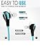 Bluetooth Earphones for Running - Sweat Proof Workout Mini Sport Wireless Earbuds with Beats Stereo Harmony - Noise Isolating Nano Technology