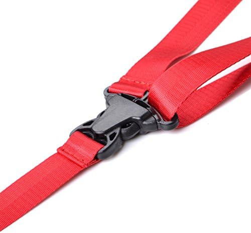 Clip On Ukulele Strap Red Color Adjustable In Various Length From Lohanu Requires No Drilling Tapes Glues High Quality Nylon Straps Easy To Use Fits Any Uke Sizes Helps You Play Better &amp; Easier