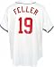 Bob Feller Autographed Cleveland Indians Majestic Replica Jersey with Triple Crown 1940 Inscription