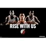 (24x36) Portland Trail Blazers (Rise With Us, Greg Oden, Brandon Roy, LaMarcus Aldridge) Sports Poster Print