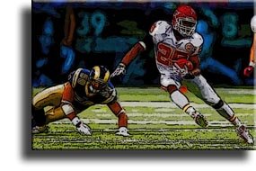 Completely Handpainted American Football Sport Painting, Custom Order FL3110, Oil on Canvas, with Option to Paint Jerry, Brett & Co. from Any Other Favorite Photograph or Picture, Unframed, Size 12