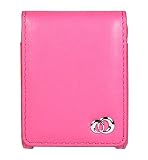 Apple Nano 3rd Generation Leather Carrying Case with Belt Clip , MANGENTA