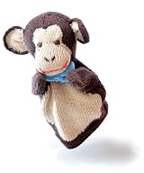 ChunkiChilli Organic Cotton Monkey Puppet Toy - Brown