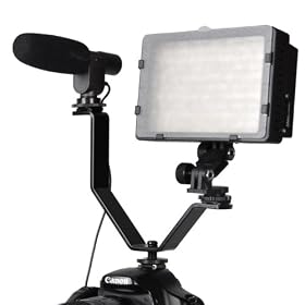 Click here to buy CowboyStudio Dual Mount Bracket for Video Lights & Microphones on Cameras and... by CowboyStudio.
