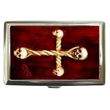 Limited Edition Nero Corvo Cigarette Money Case Goth Cross Skull