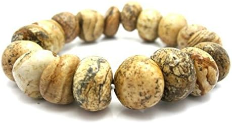 Picture Jasper Nugget Gemstone Bracelet