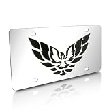 Pontiac Firebird Logo Polished License Plate