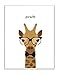 Stupell Home DÃ©cor Typographic Hipster Giraffe Wall Plaque Art, 10 x 0.5 x 15, Proudly Made in USA