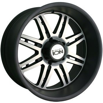Ion Alloy 183 Matte Black Wheel with Machined Face
