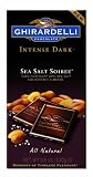 Ghirardelli Chocolate Intense Dark Bar, Sea Salt Soiree, 3.5-Ounce Bars (Pack of 6)
